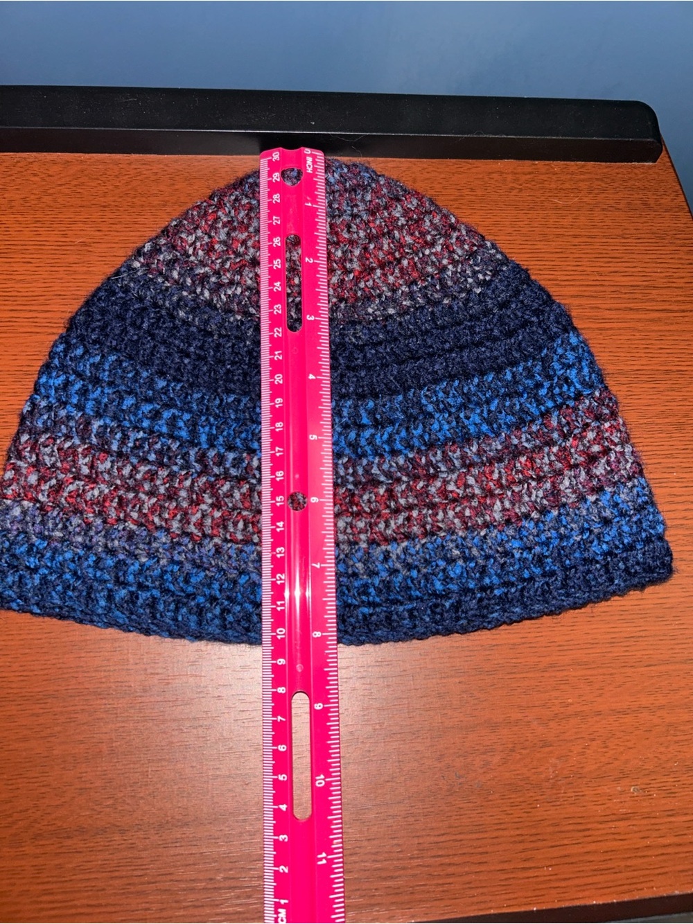 Crochet Gradient Beanie - Picture 4 of 5